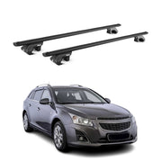 Dachträger Grundtäger für Chevrolet Cruze Kombi 2011-2016 90kg Alu Schwarz ABE
