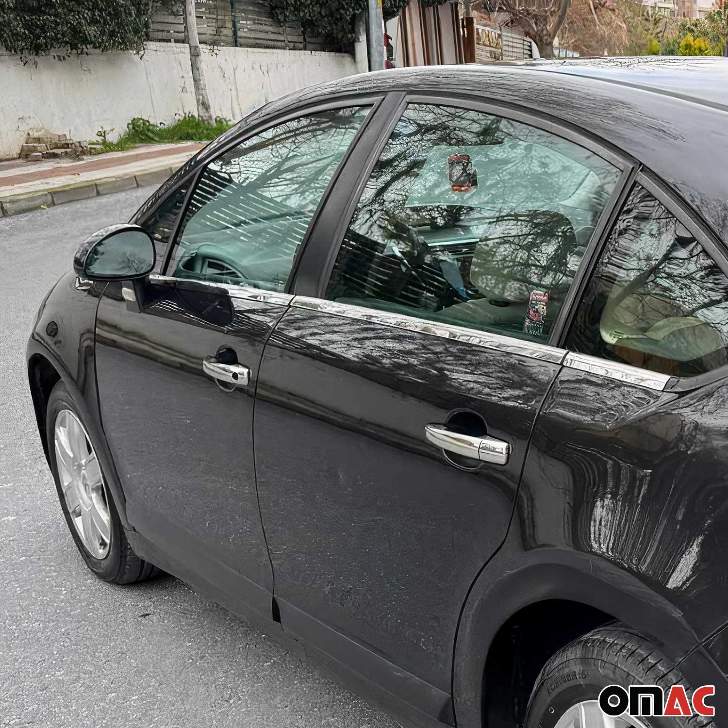 Fensterleisten Zierleisten für Citroen C4 Schrägheck 2004-2010 Edelstahl 8tlg