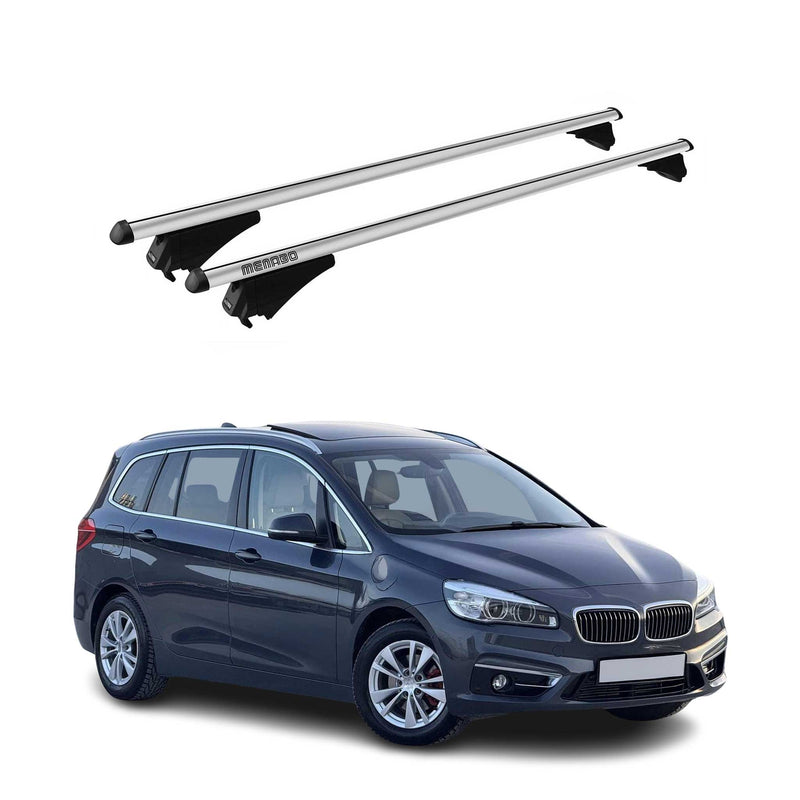 Menabo Dachträger für BMW 2er F46 Gran Tourer 2015-2021 75kg Alu Silber 2x