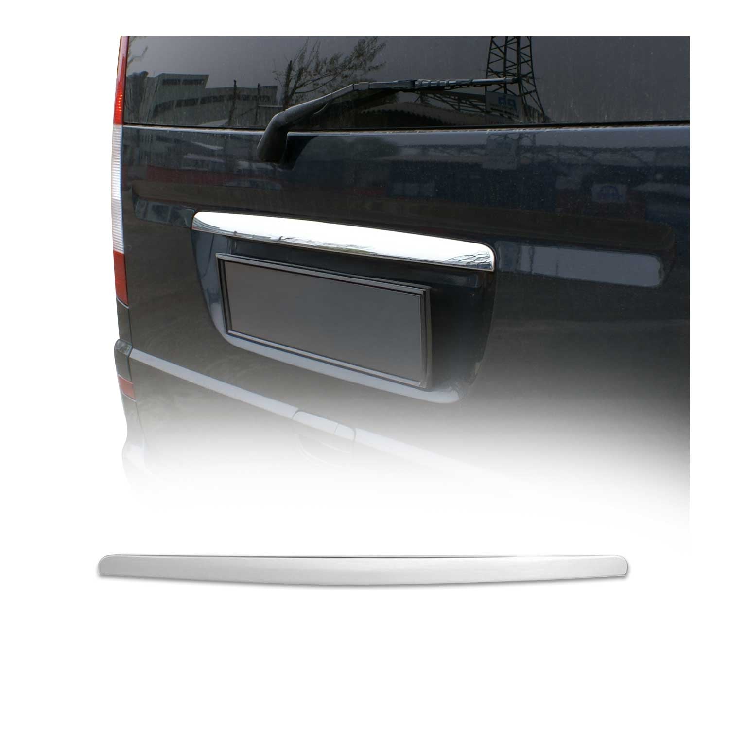 Kofferraumleiste Heckleiste für Mercedes Viano W639 2003-2014 Edelstahl Chrom