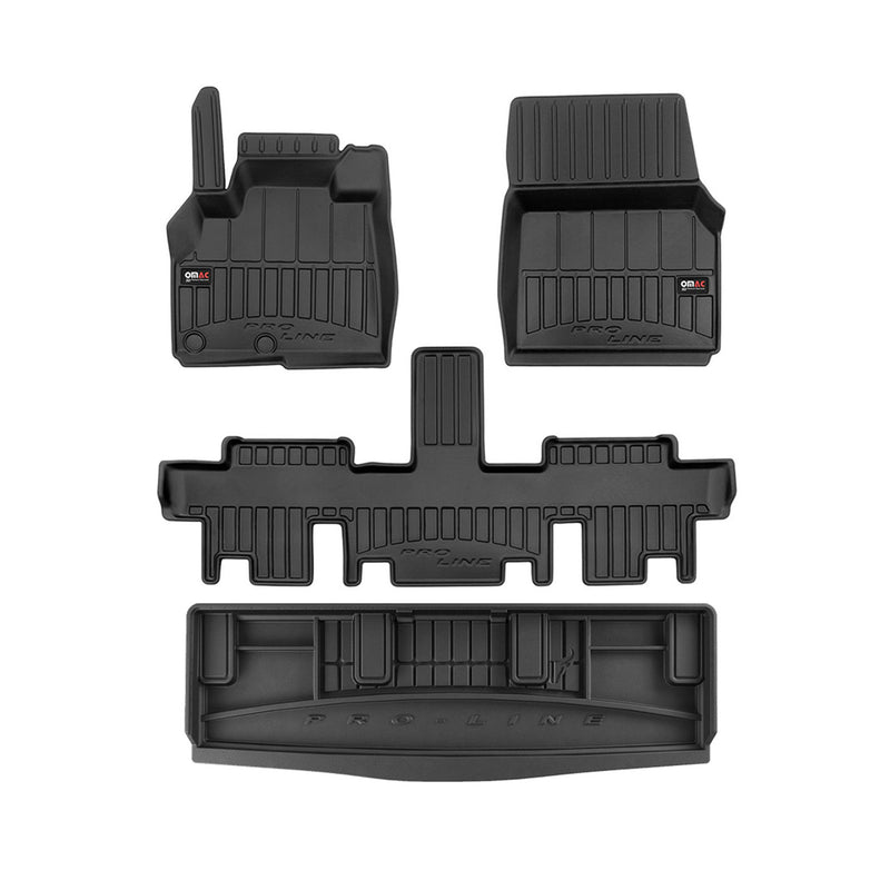 OMAC Fußmatten & Kofferraumwanne Set für Renault Espace 2002-2014 ohne 3.Reihe