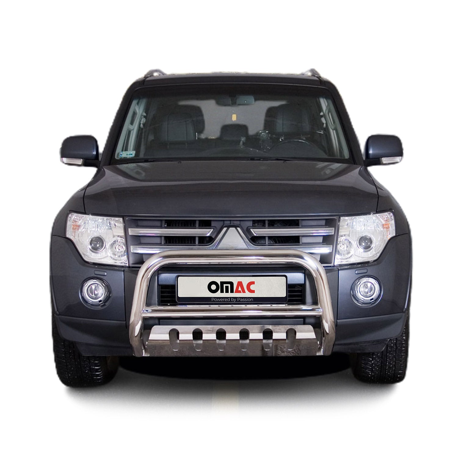 Frontbügel Frontschutzbügel fürsubishi Pajero 2007-2014 ABE Edelstahl Silber