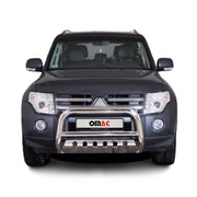 Frontbügel Frontschutzbügel fürsubishi Pajero 2007-2014 ABE Edelstahl Silber