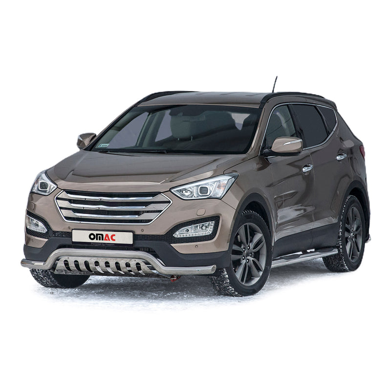 Edelstahl Frontschutzbügel für Hyundai Santa Fe 2012-2018 mit ABE Silber