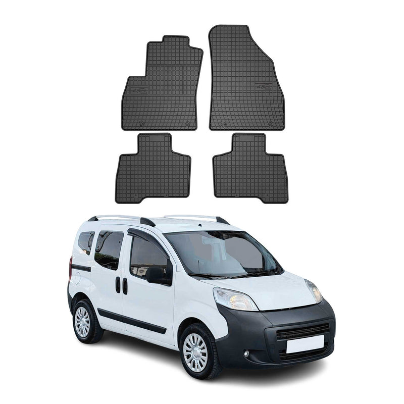OMAC Gummi Fußmatten für Citroen Nemo 5 Persons 2007-2017 Automatten Schwarz 4x