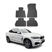OMAC Gummi Fußmatten für BMW X6 F16 2014-2019 Automatten Gummi TPE Schwarz 4tlg