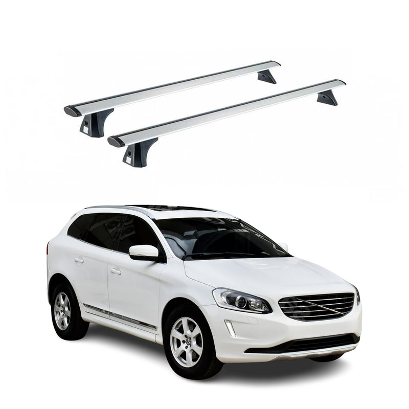 Dachträger Grundträger für Volvo XC60 2008-2017 Alu Silber 2x