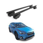 Dachträger Gepäckträger für Subaru Crosstrek Hybrid 2019-2023 ABE Schwarz 2x