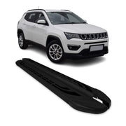 Trittbretter Seitenschweller Seitenbretter für Jeep Compass 2017-24 Alu Schwarz