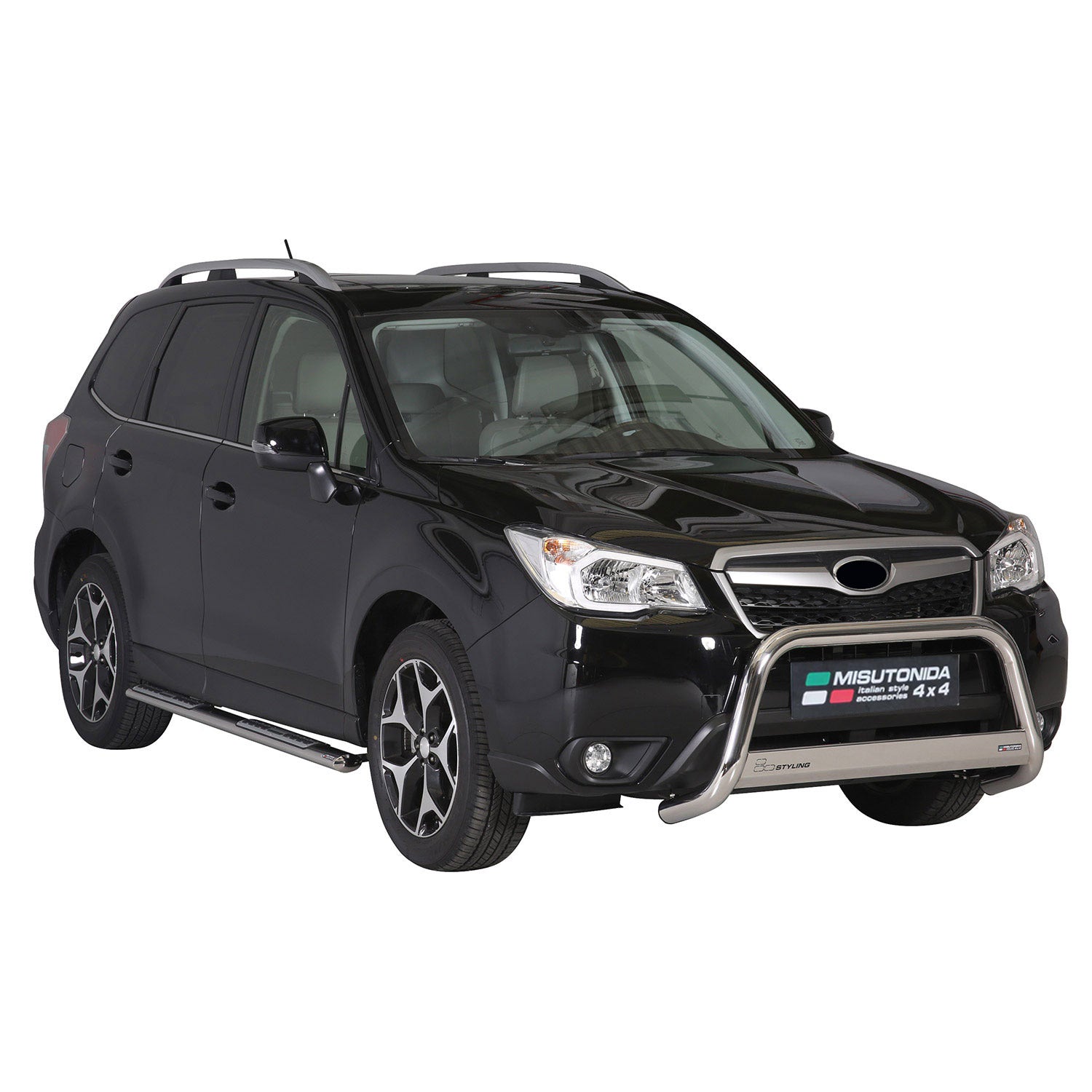 Seitenschweller Schwellerrohre für Subaru Forester IV 2013-2015 Pre-FL Silber