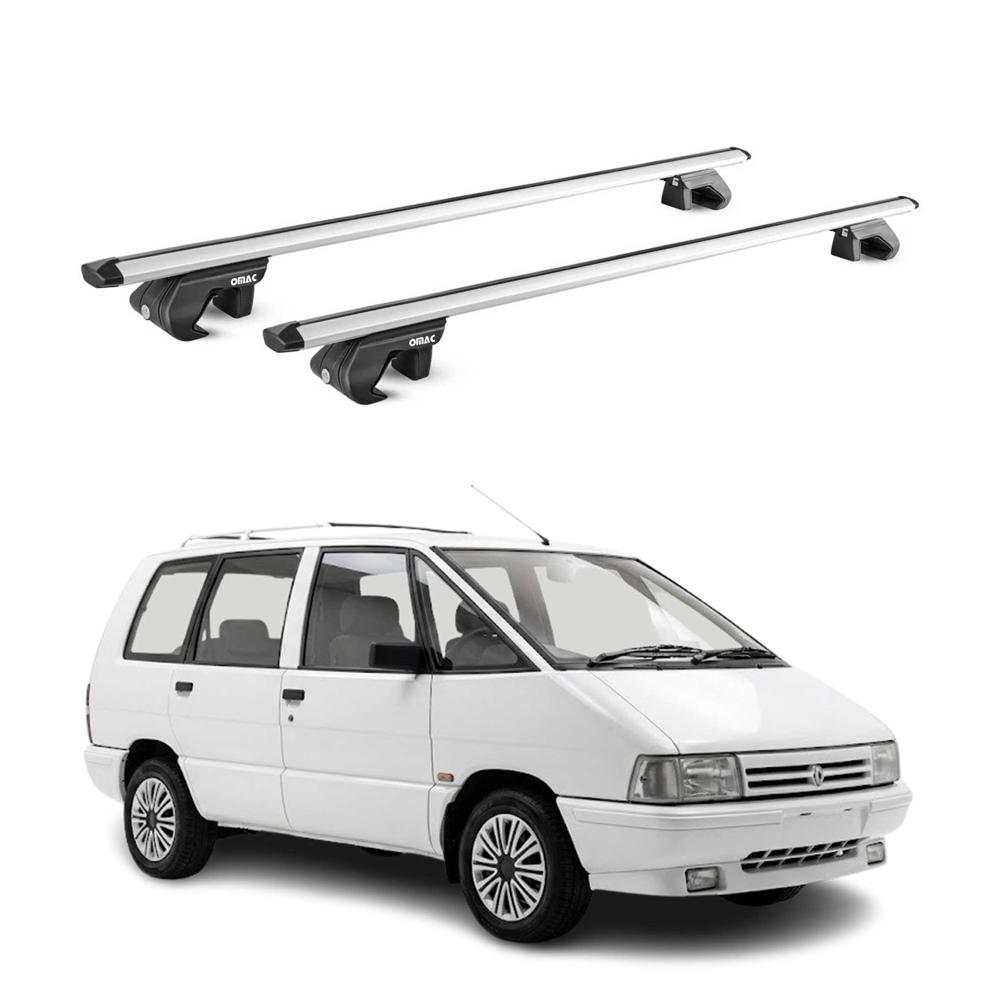 Dachträger Grundtäger für Renault Espace I 1984-1991 90kg Alu Silber 2x ABE