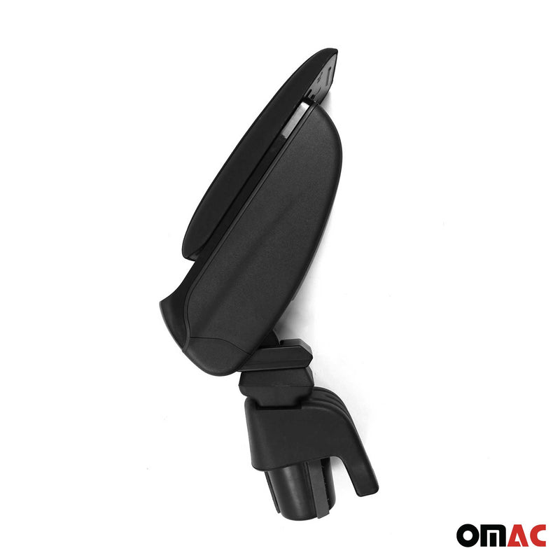 Armlehne Mittelarmlehne Mittelkonsole für VW Polo 2009-2014 PU-Leder ABS Schwarz