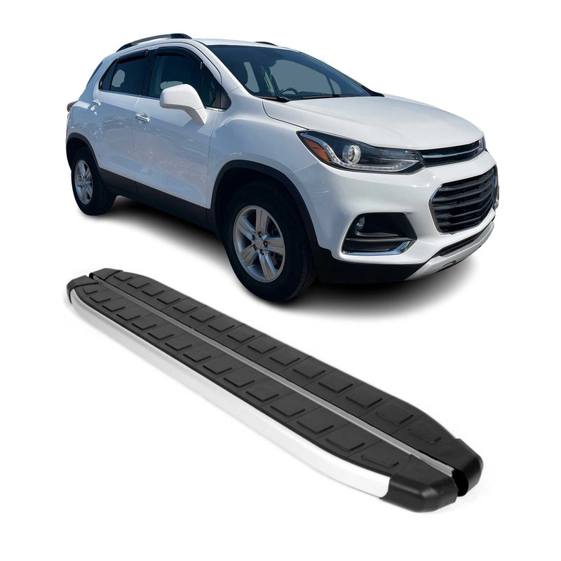 Schweller Seitenbretter Trittbretter für Chevrolet Trax 2012-2024 Alu Schwarz