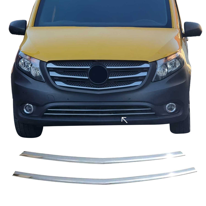 Kühlergrill Grillleisten für Mercedes Vito W447 Kasten Mixto 2014-2019 Chrom 2x