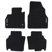 Velours Fußmatten für Renault Kangoo II 2007-2021 Autoteppich Schwarz 4 tlg