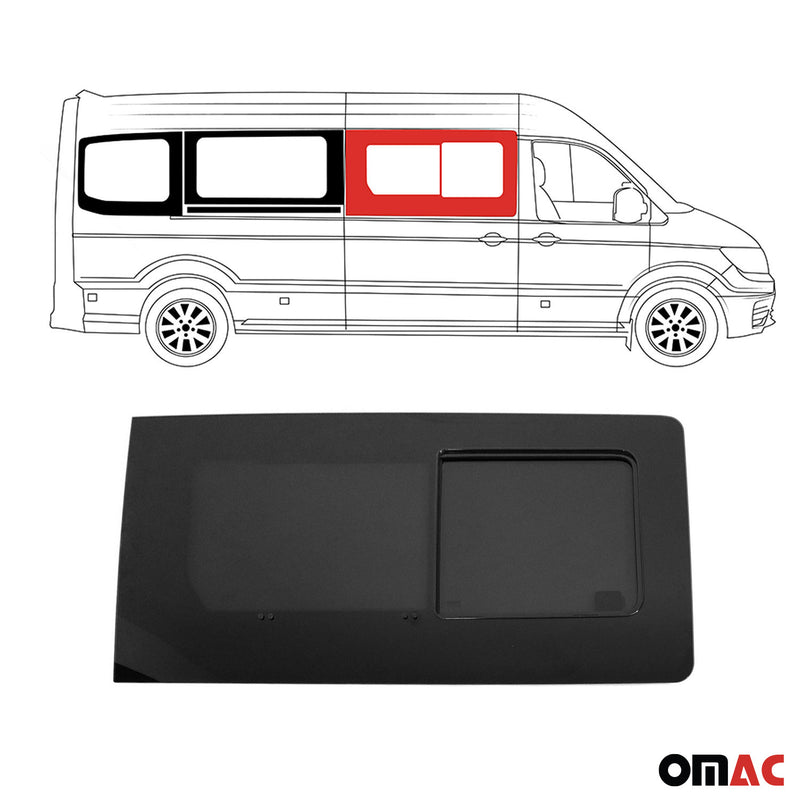 Seitenfenster Schiebefenster für VW Crafter 2017-2024 Rechts Schiebetür L2