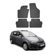 OMAC Gummi Fußmatten für Seat Alhambra 2010-2020 Automatten Gummi TPE Schwarz 4x