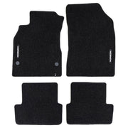 Velours Fußmatten für Renault Fluence 2009-2016 Autoteppich Schwarz 4 teile