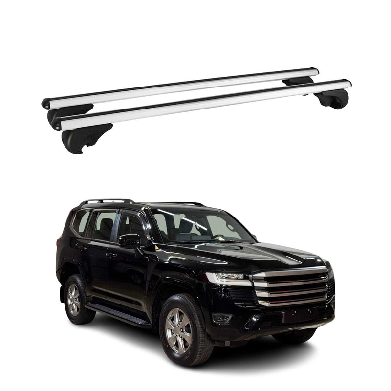 Dachträger Grundtäger für Toyota Land Cruiser J250 2023-2025 75kg Alu Silber 2x