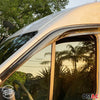 2x Windabweiser Regenabweiser für Ford Transit Custom 2012-2024 Acryl Dunkel