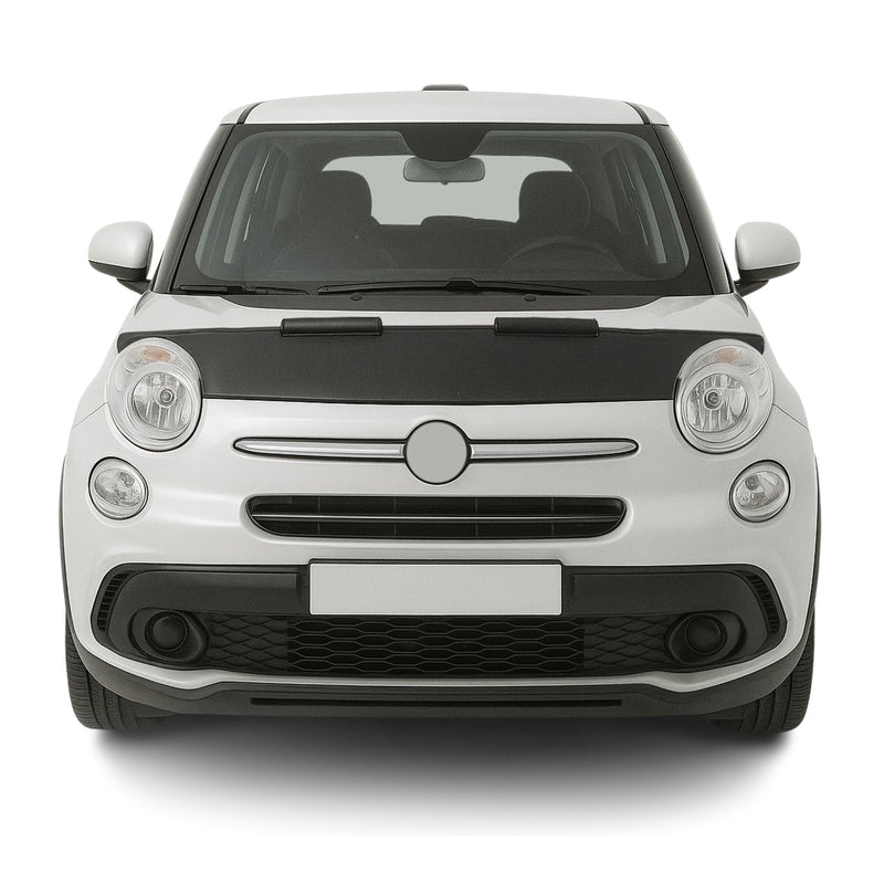 Haubenbra Steinschlagschutz Bonnet Bra für Fiat 500L 2013-2021 Schwarz Halb