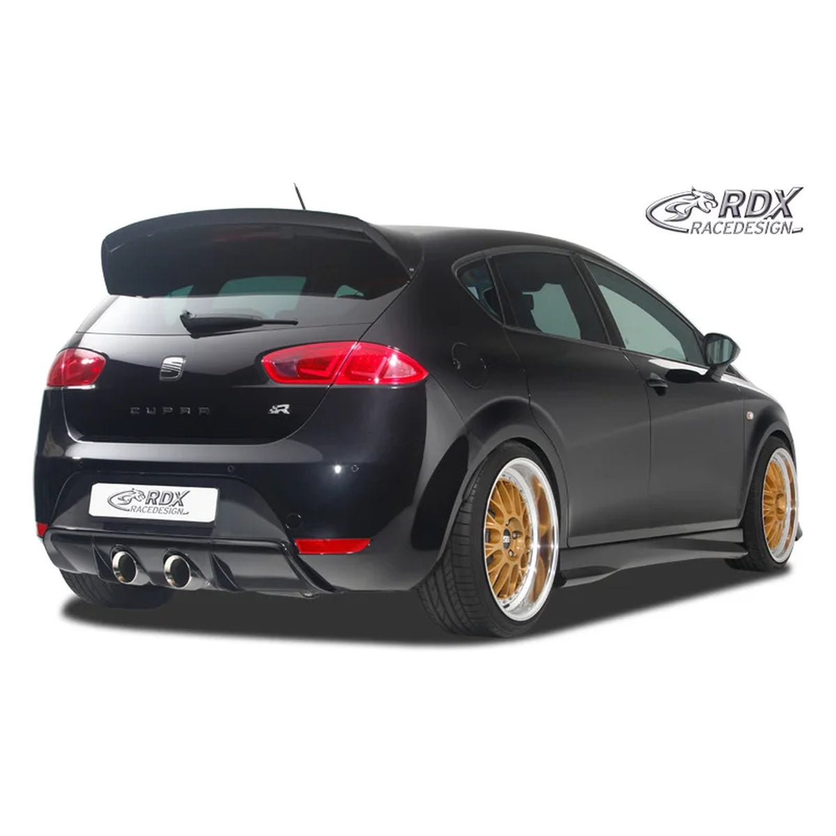 RDX Heckschürzenansatz Diffuser für Seat Leon 1P FR/Cupra Mittelauspuff