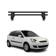 Menabo Dachträger Grundtäger für Ford Fiesta 2002-2008 3tür 50kg Alu Schwarz 2x