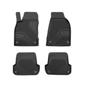 Fußmatten Gummimatten No.77 für Audi A4 B6 2000-2006 TPE Gummi Schwarz 4 tlg