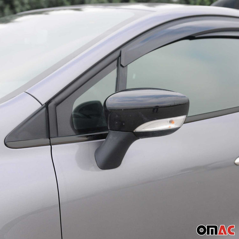 Fensterleisten Zierleisten für Renault Clio Schrägheck 2012-2019 Chrom Dunkel 8x