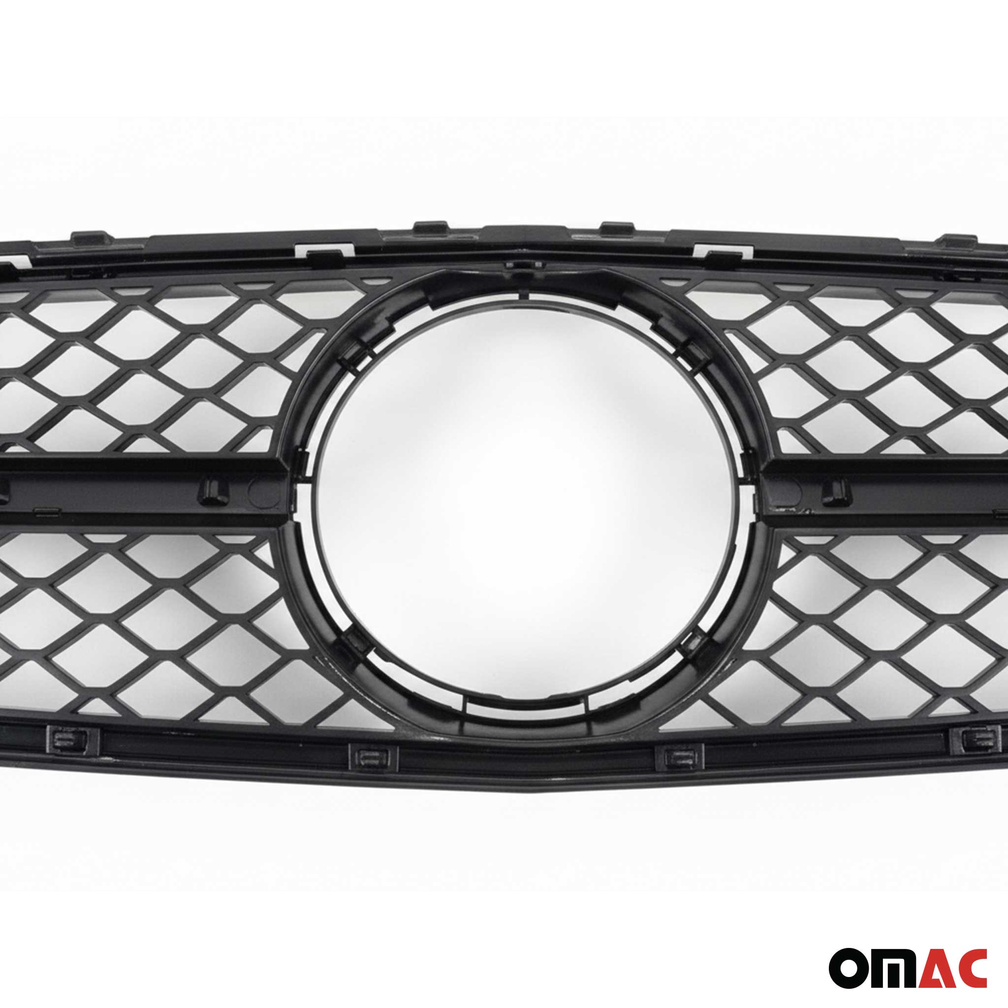 Kühlergrill Grill Frontgrill für Mercedes C Klasse W204 2011-2014 Schwarz