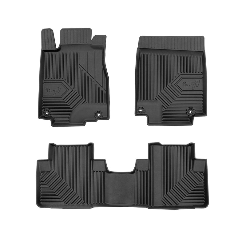 Fußmatten Gummimatten für Honda CR-V IV 2012-2019 ohne Subwoofer Schwarz 3 tlg