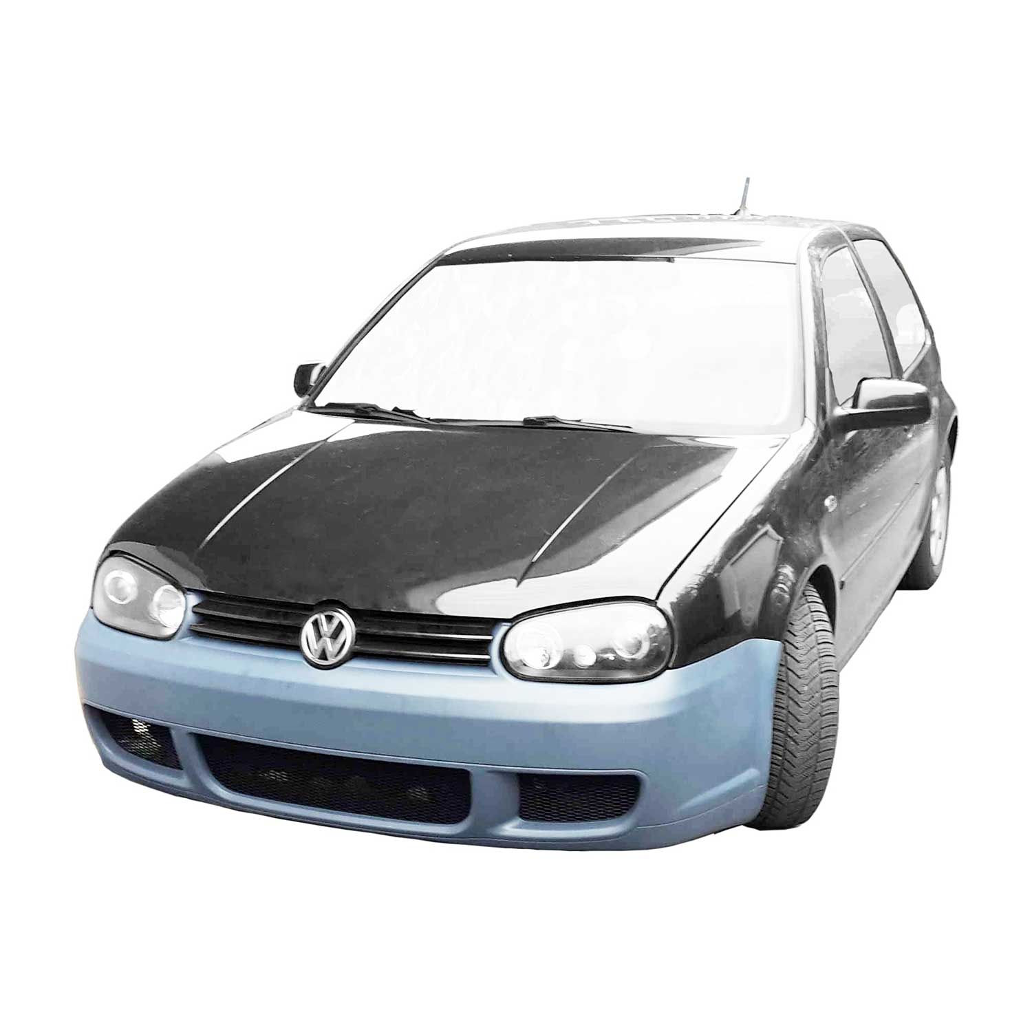 JOM Stoßstange für VW Golf 4 1997-2003 nur für original Grill Schwarz ABS