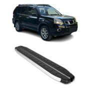 Seitenbretter Trittbretter für Nissan X-Trail II T31 2007-2014 Aluminium Schwarz