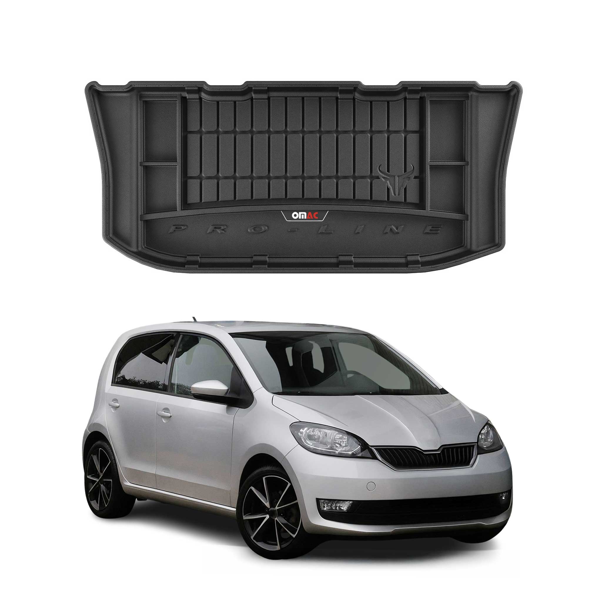 OMAC Gummi Kofferraumwanne für Skoda e-Citigo 2019-2021 TPE Laderaumwanne