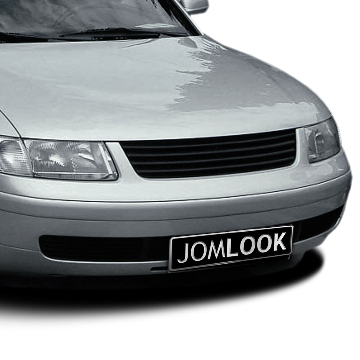 JOM Kühlergrill Kühlergitter für VW Passat 3B 1996-2000 Schwarz ohne Emblem ABS