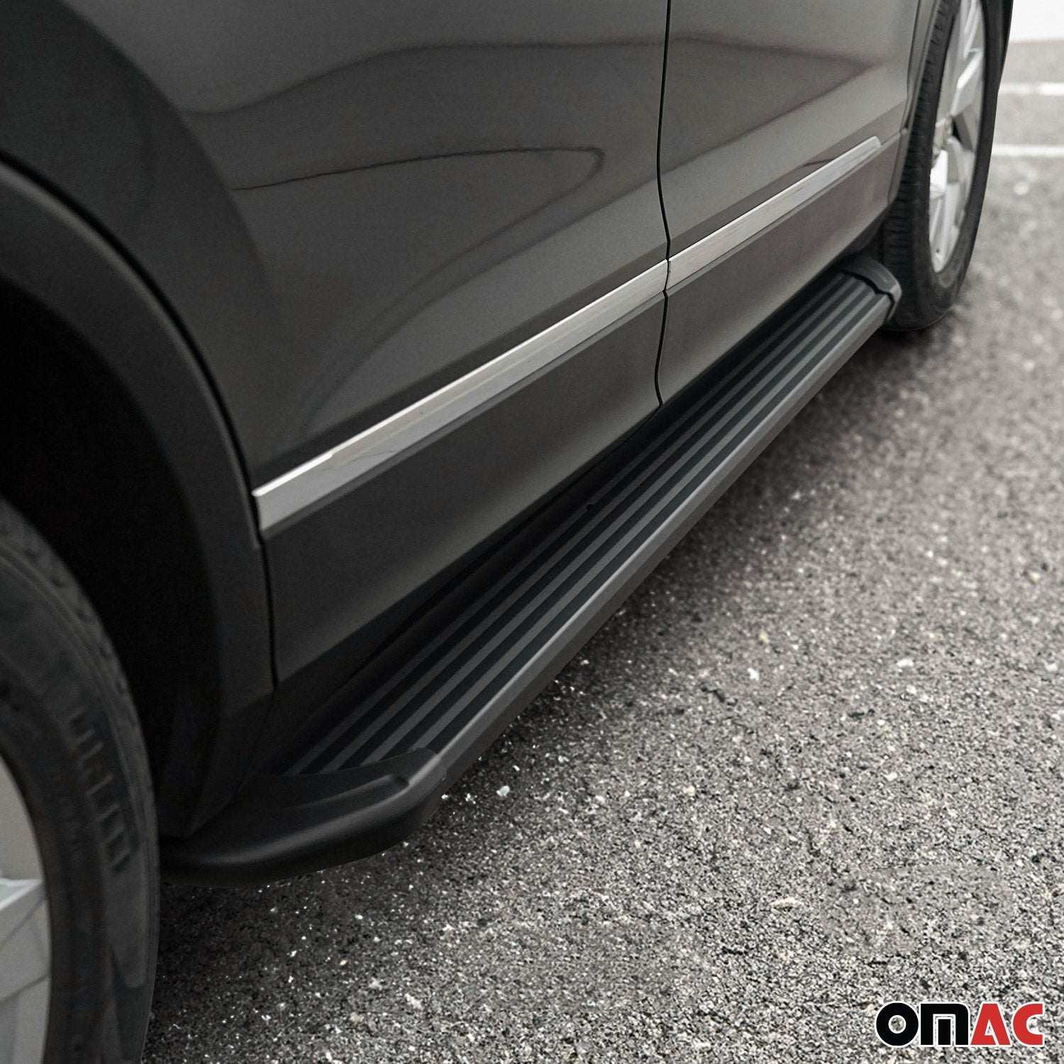 Trittbretter Seitenschweller für VW Caddy Maxi 2020-2026 L2 Aluminium Schwarz