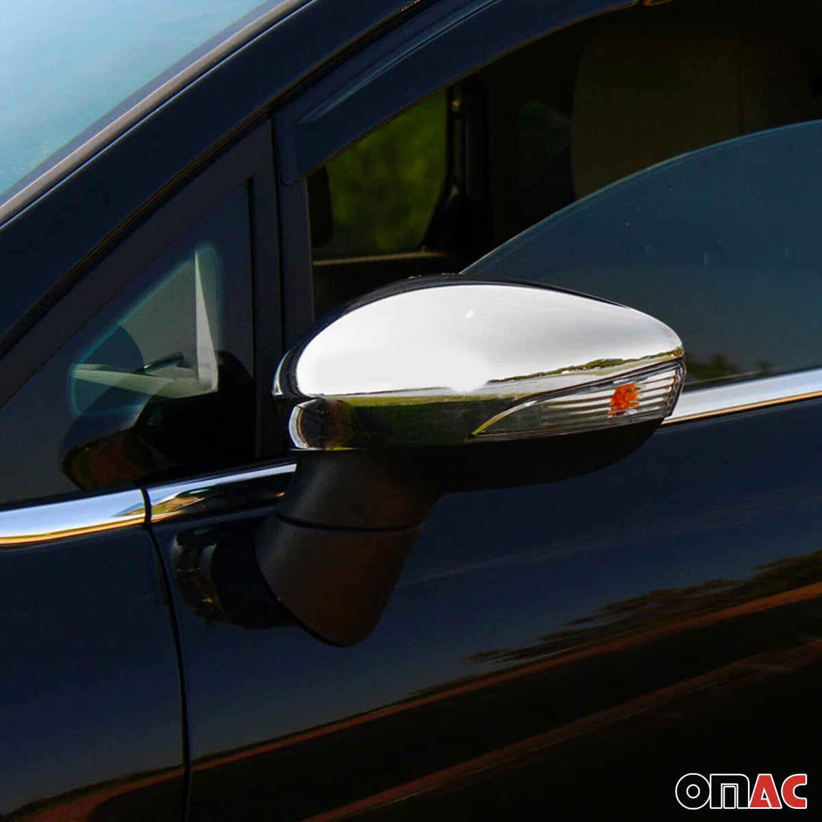 Spiegelkappen Spiegelabdeckung für Ford B-Max 2012-2017 Edelstahl Chrom 2tlg