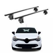 Stahl Dachträger für Renault Clio IV Schrägheck Kombi 2012-2019 TÜV 2tlg Schwarz