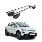 Dachträger Gepäckträger für Fiat 500X 2014-2025 Querträger ABE Alu Grau 2x