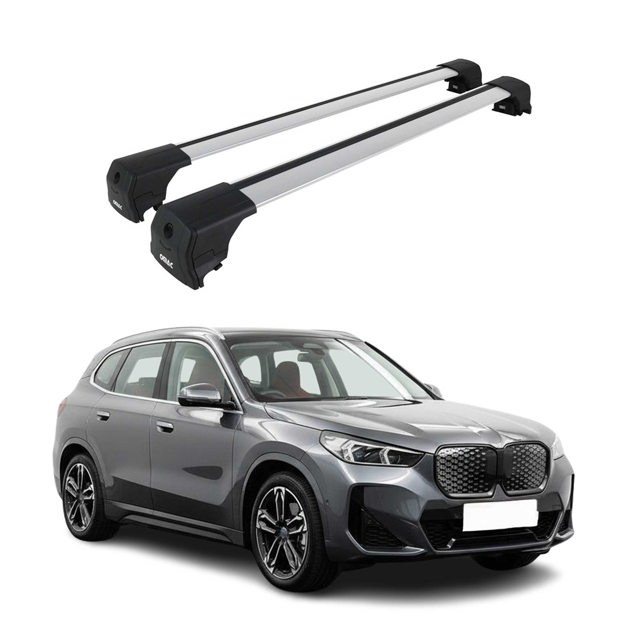 Dachträger Grundtäger für BMW iX1 U11 2022-2026 75kg Aluminium Silber 2 tlg