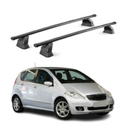 Stahl Dachträger für Mercedes A Klasse W169 2004-2012 TÜV 75 kg 2tlg Schwarz