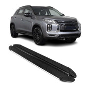 Seitenschweller Trittbretter für Mitsubishi ASX 2023-2026 Silber Aluminium 2 tlg