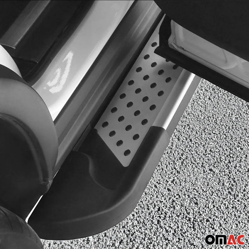 Alu Seitenbretter Trittbretter Schweller für VW Caddy Maxi 2004-2015 Schwarz