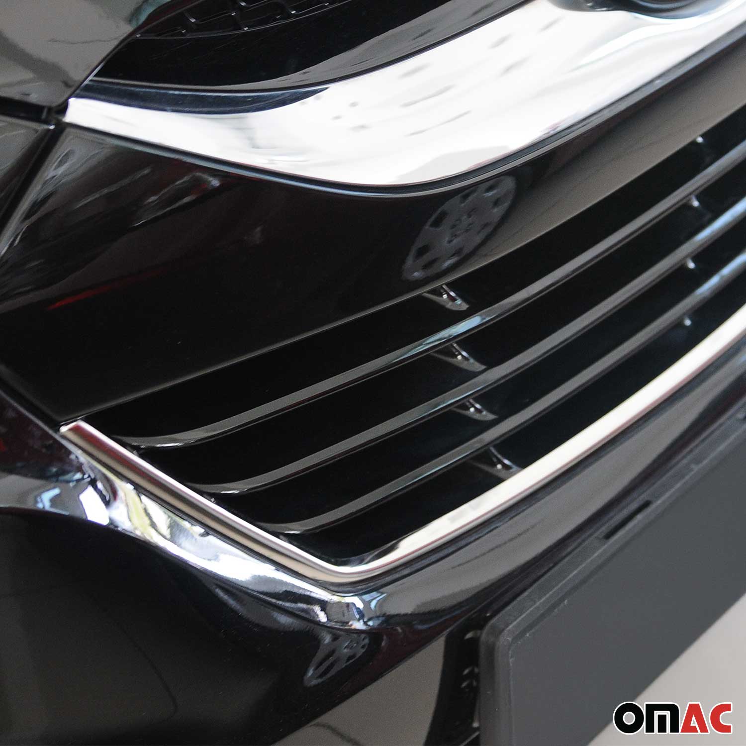 Kühlergrill Leisten Grillleisten für Hyundai ix35 2010-2015 Gebürstet Chrom 1tlg