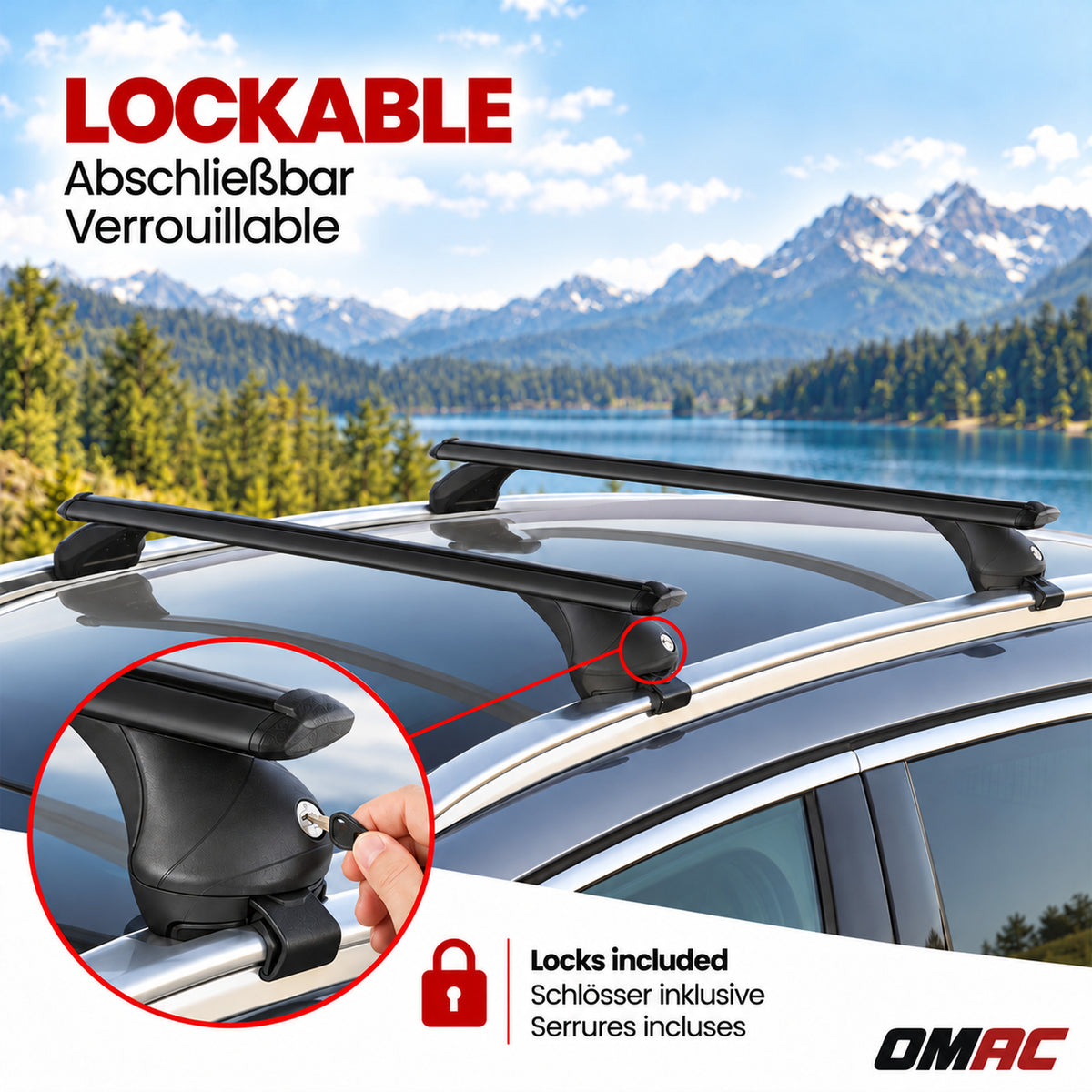 Green Valley Quick Dachträger für MG EHS 2018-2024 Aluminium Schwarz 2 Stück