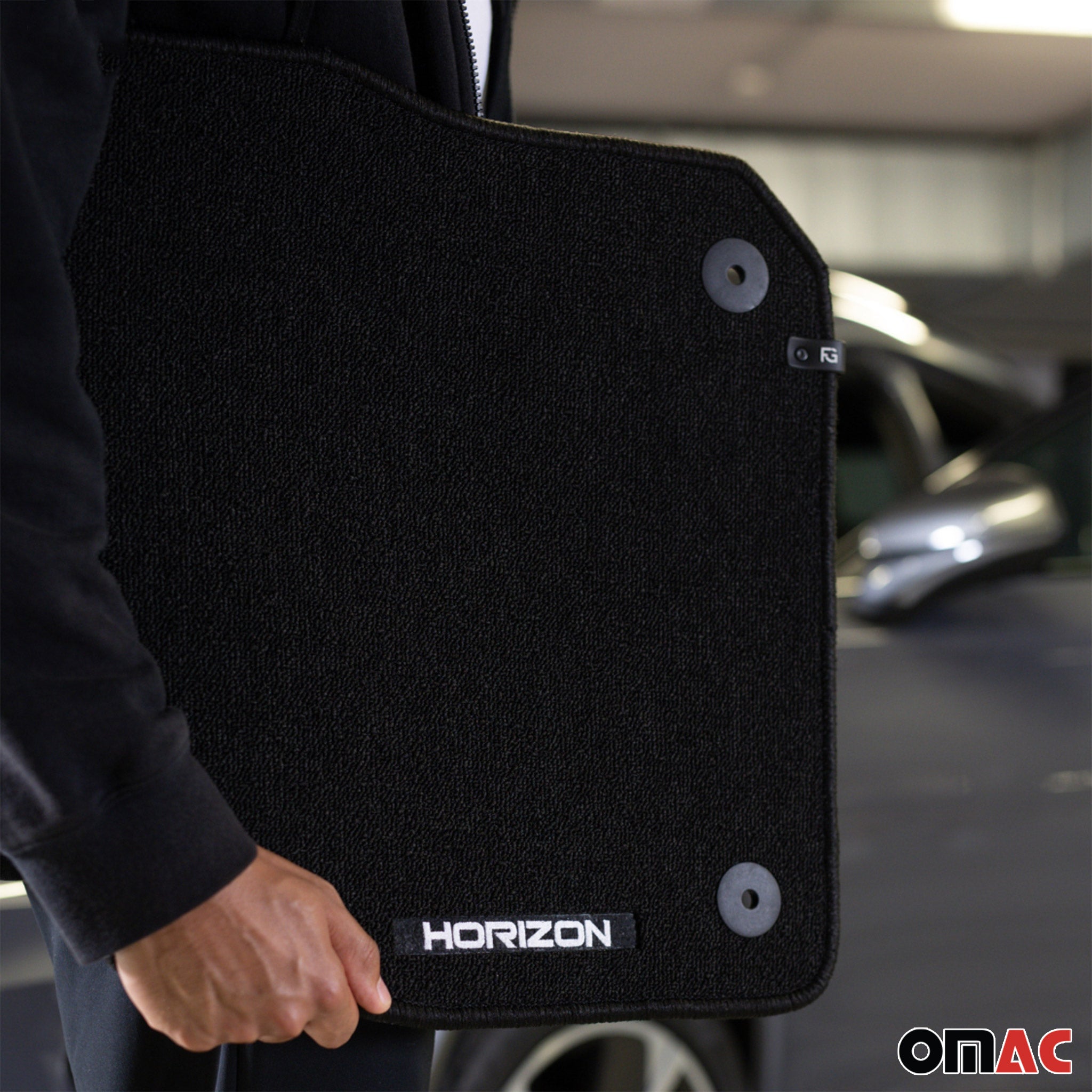 Velours Fußmatten für Skoda Octavia II 2004-2013 Autoteppich Schwarz 4 teile