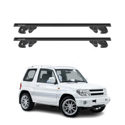 Dachträger Grundtäger für Mitsubishi Pinin 1999-2007 Alu 90kg TÜV Schwarz 2tlg