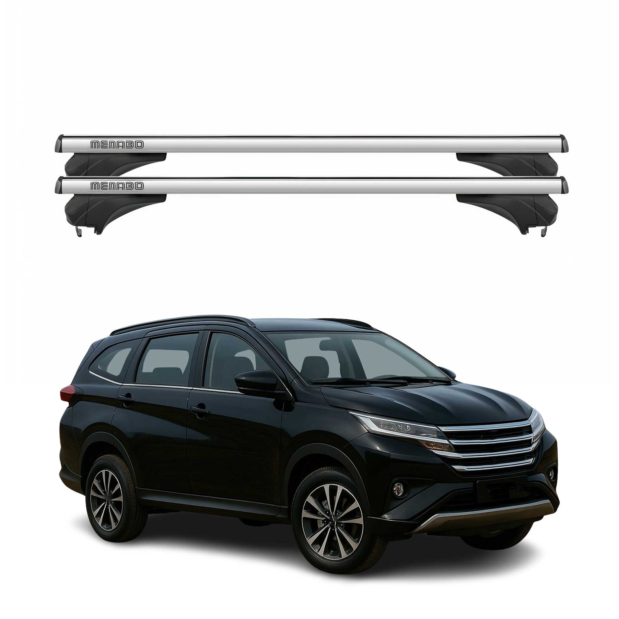 Menabo Dachträger für Daihatsu Terios III F800 2017-2026 Aluminium Silber 2 tlg