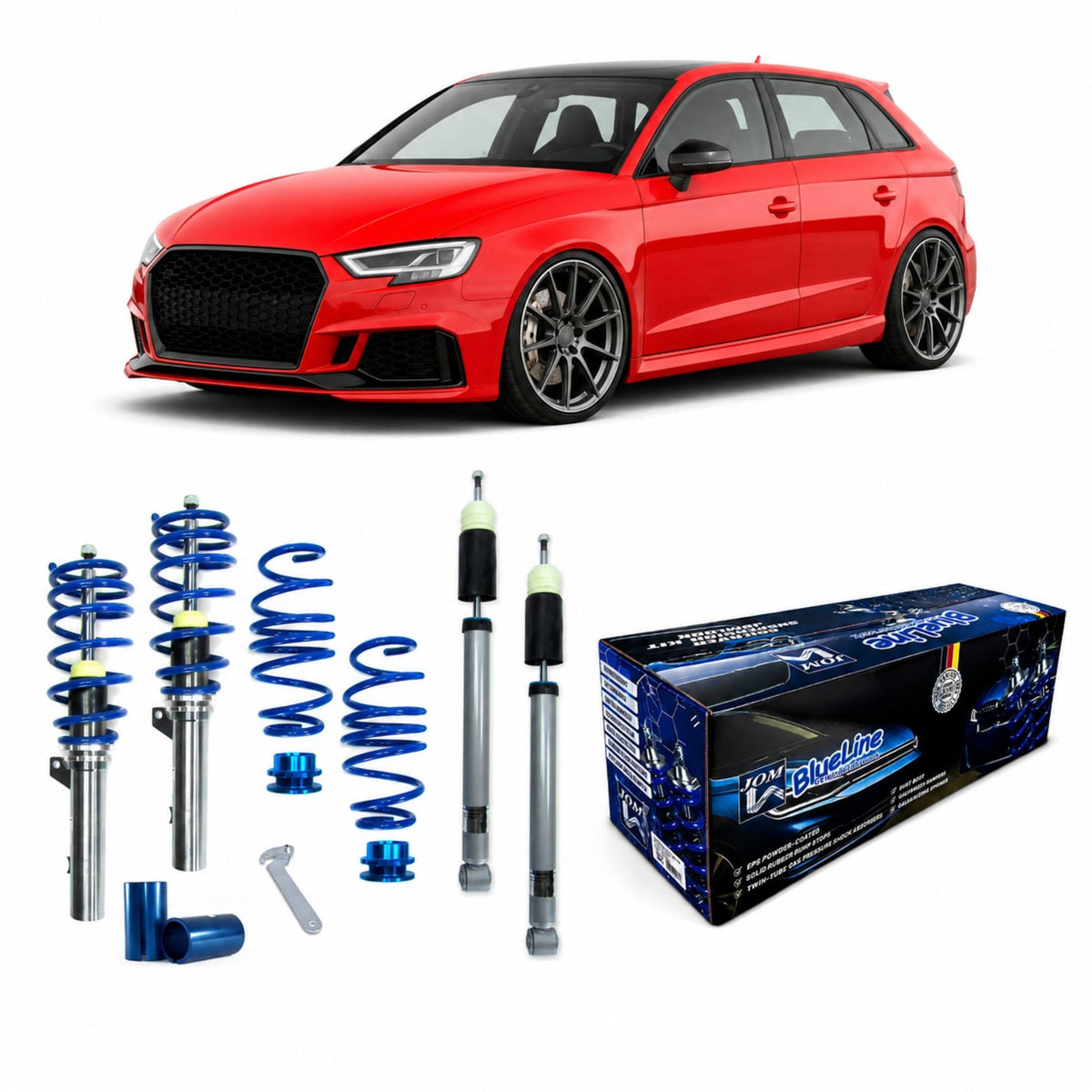 JOM BlueLine Gewindefahrwerk für Audi A3 (8V) S3 RS3 2012-2020