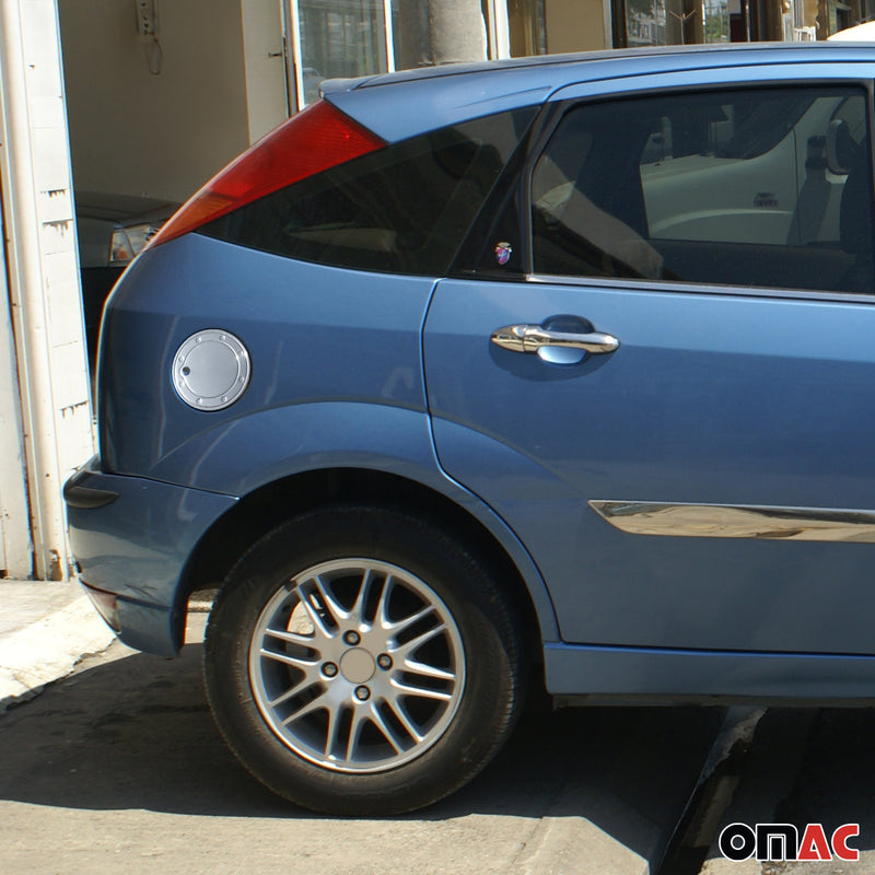 Tankdeckel Blenden Tankverschluss für Ford Focus 1998-2005 Edelstahl Chrom